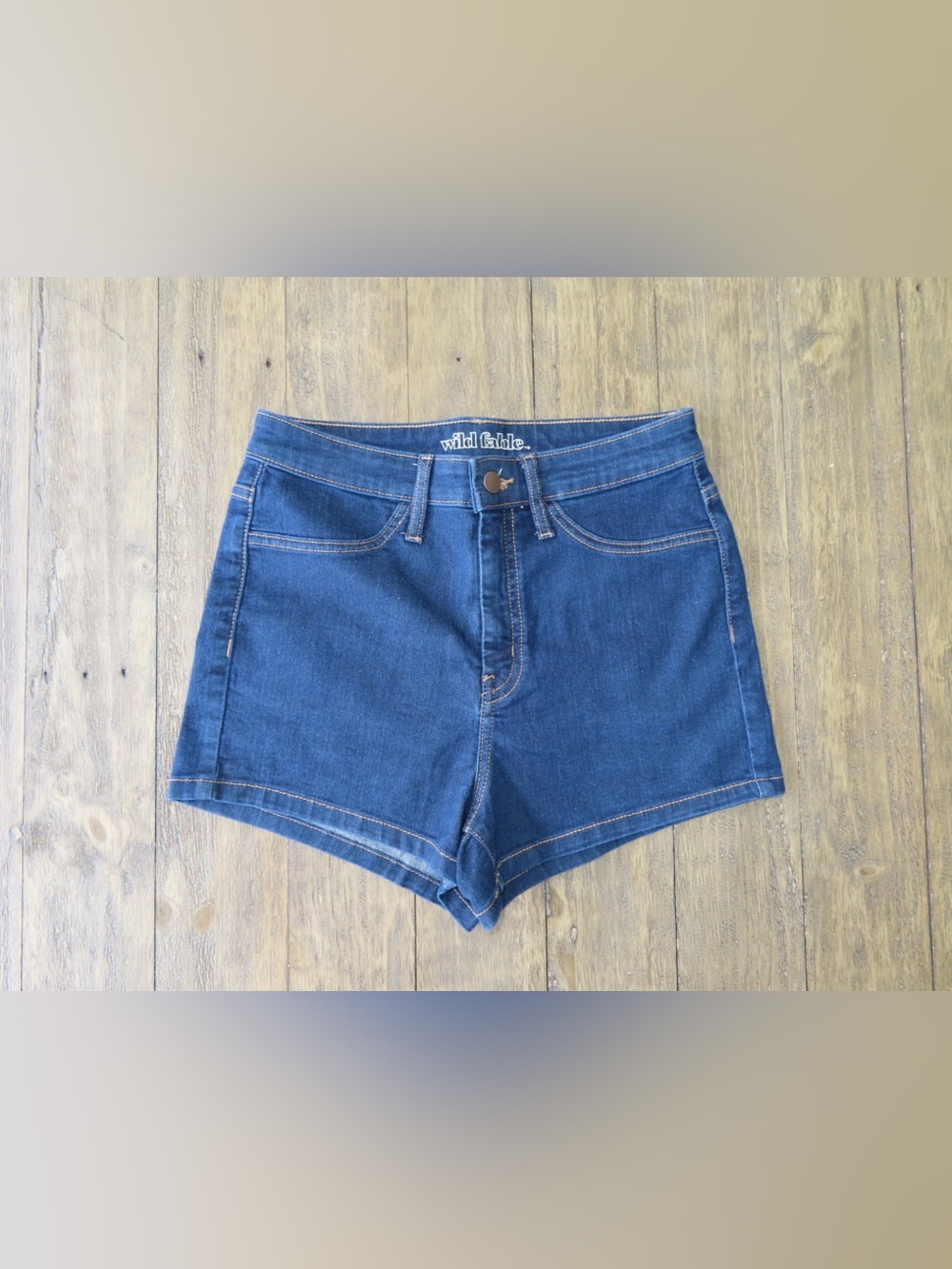 wild fable Dark Blue High-Rise Denim Jean Shorts